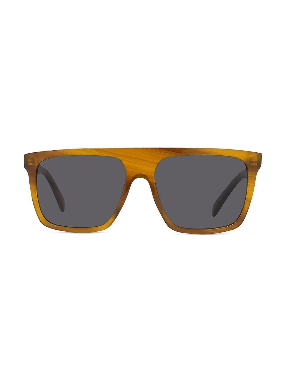 Mens 57MM Plastic Havo Smoke Sunglasses Product Image