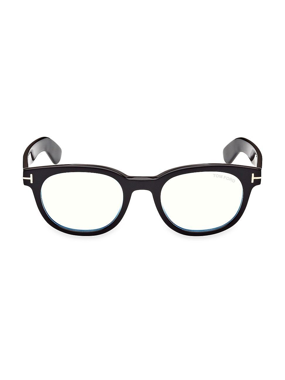 Mens Blue Filter 50MM Oval Blue Block Glasses Product Image