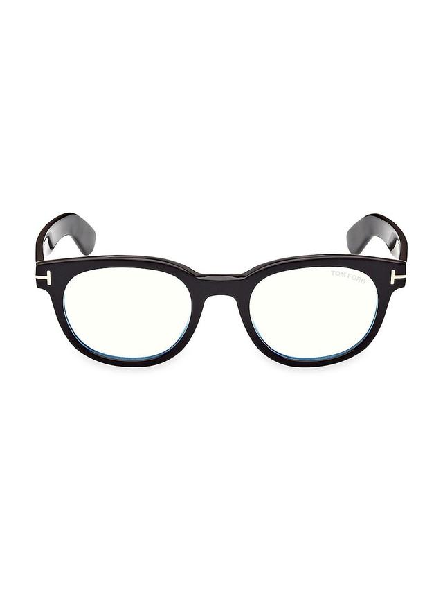 Mens Blue Filter 50MM Oval Blue Block Glasses Product Image