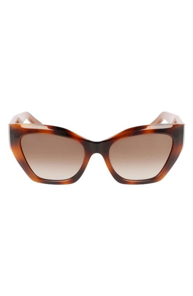 FERRAGAMO Gancini 54mm Rectangular Sunglasses Product Image