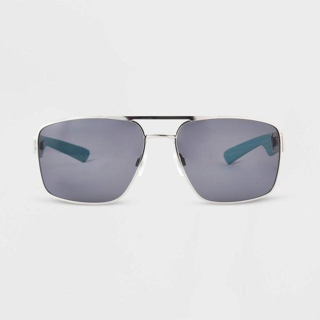 Mens Metal Aviator Sunglasses - All in Motion Silver Product Image