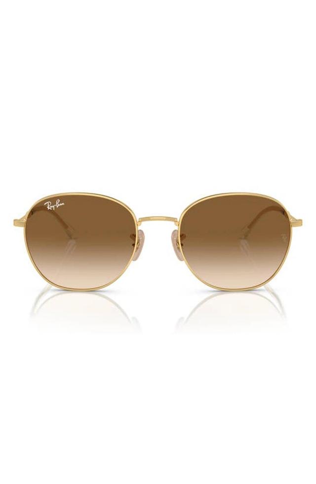 RAY BAN 55mm Gradient Phantos Sunglasses In Gold/brown Gradient Product Image