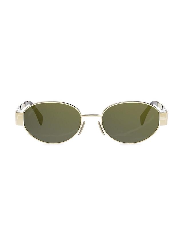 Mens Triomphe 54MM Oval Sunglasses Product Image