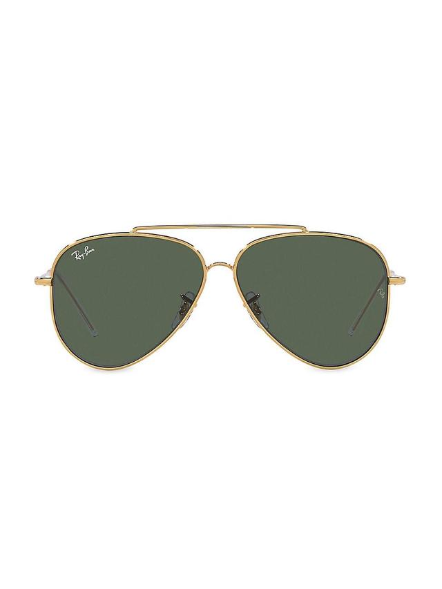 Mens RBR0101S 59MM Reverse Aviator Sunglasses Product Image