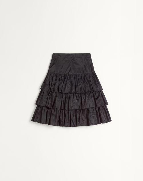 RUFFLED TAFFETA SKIRT Product Image