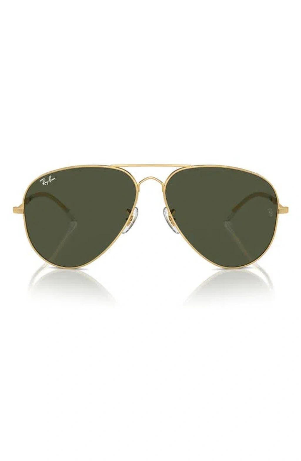 RAY BAN Old Aviator 62mm Oversize Sunglasses In Gold Flash Product Image