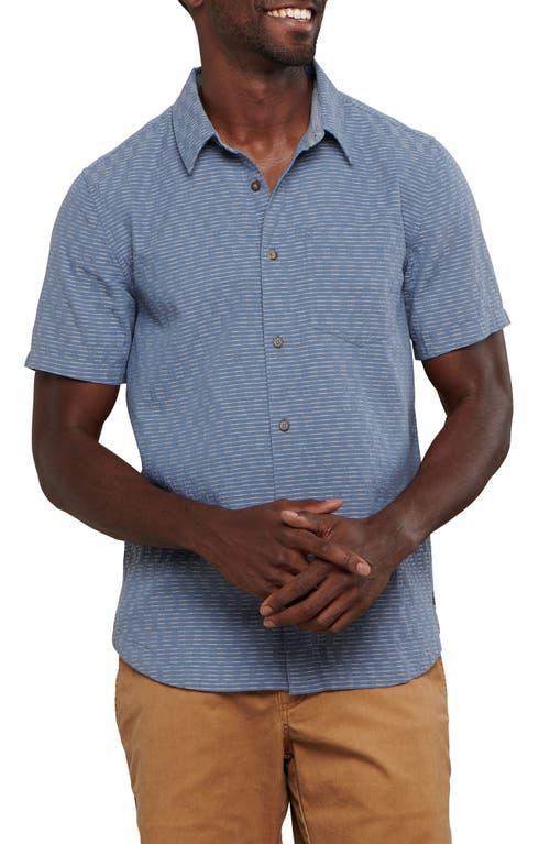 Toad & Co Harris Stripe Short Sleeve Organic Cotton Button-Up Shirt Product Image