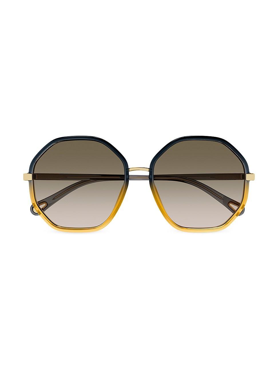 Womens 59MM Geometrical Sunglasses Product Image