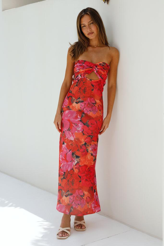 Out Of This World Maxi Dress Red Product Image