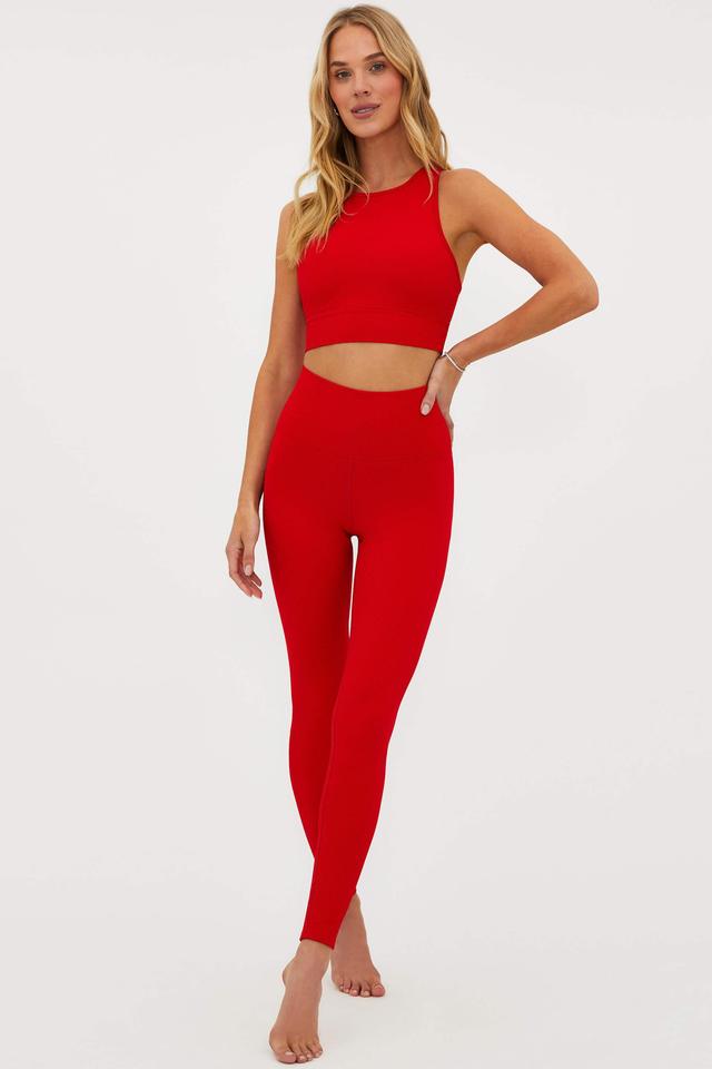 Piper Legging Merry Red Waffle Product Image