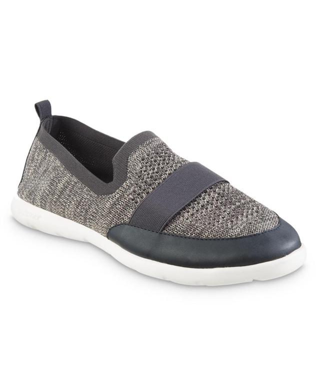 isotoner Mens Zenz Recycled Knit Closed Back Shoes Dark Grey Product Image