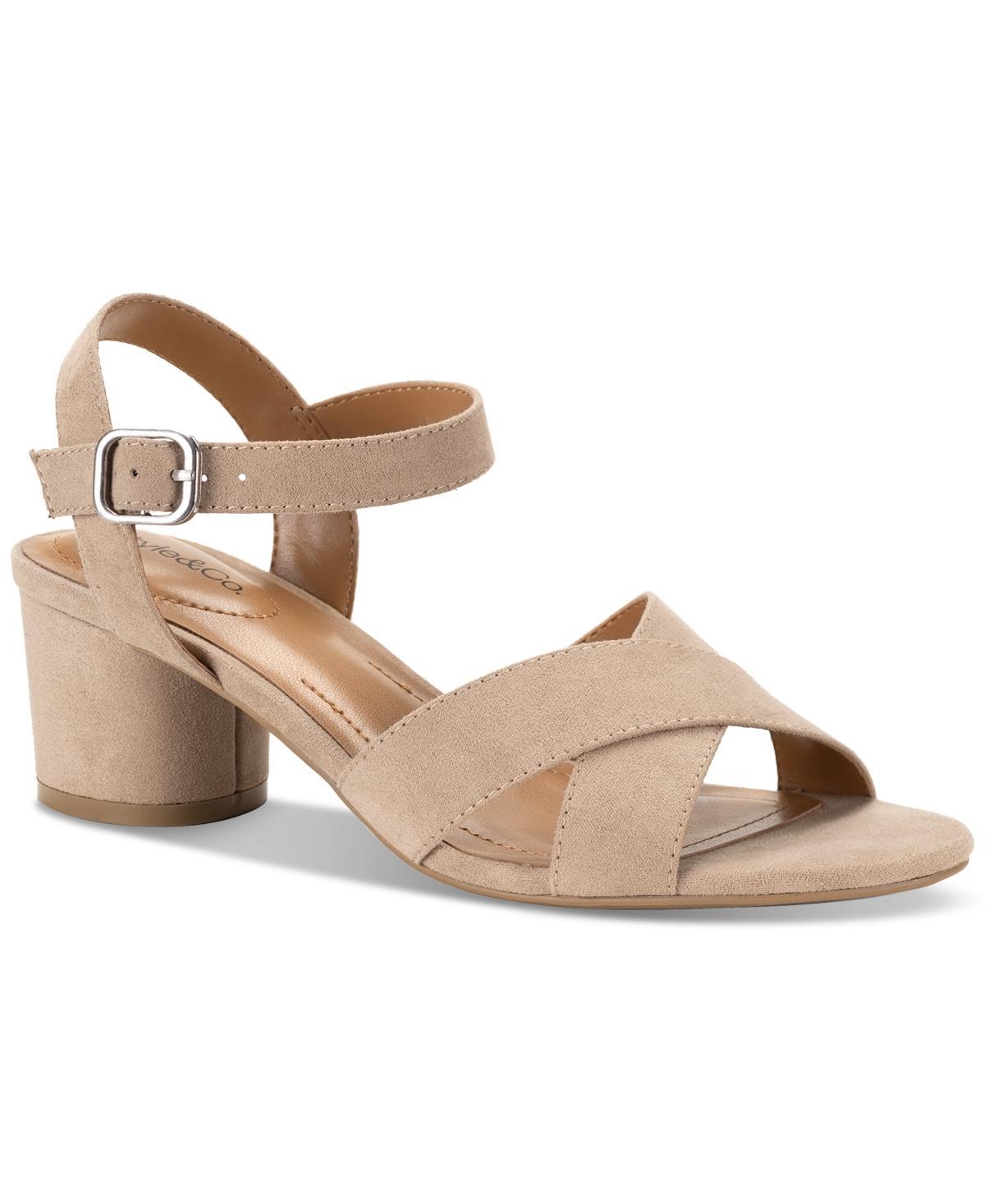 Style & Co Womens Amariss Crisscross Block Heel Dress Sandals, Created for Macys Product Image