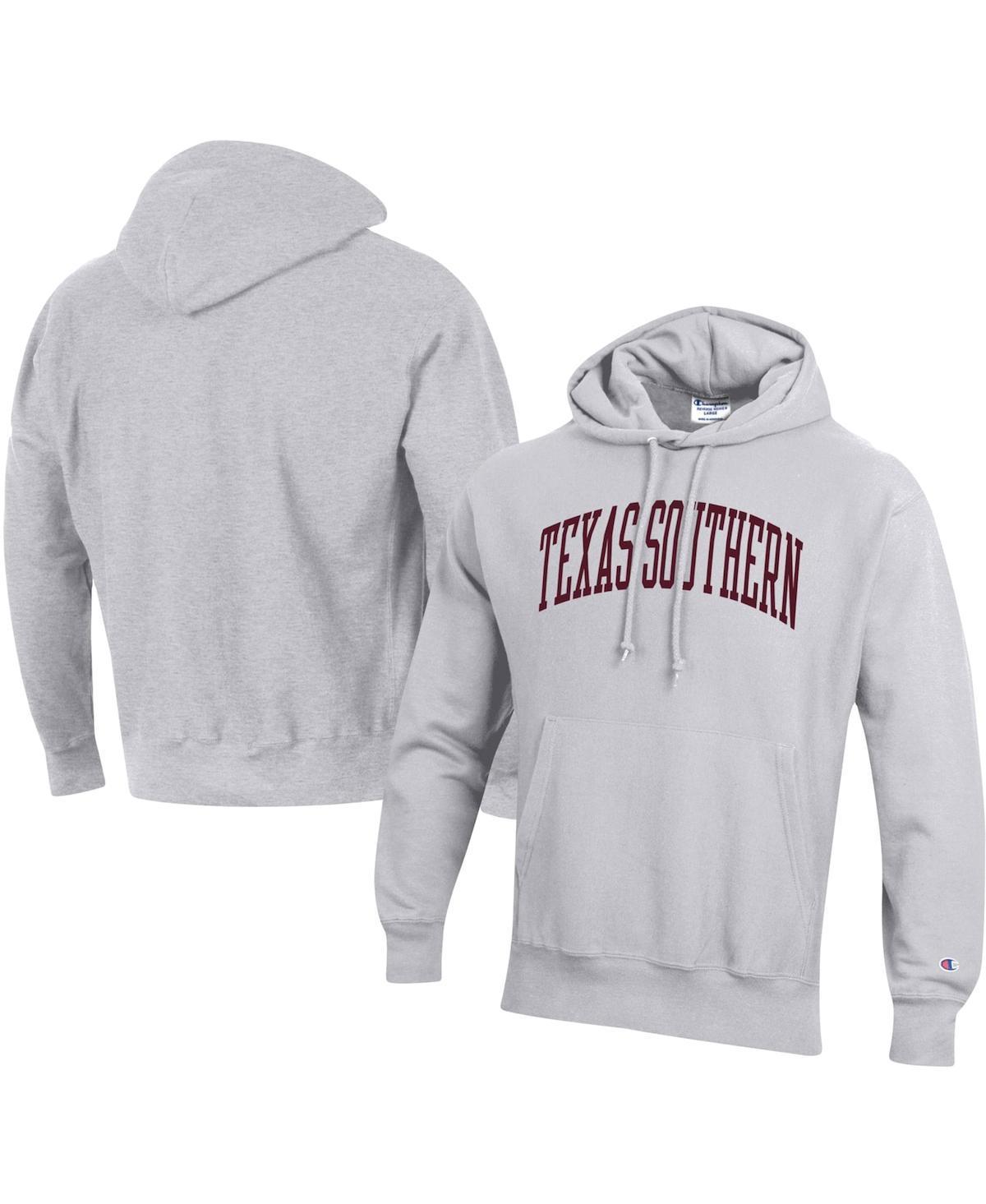 Mens Champion Gray Texas Southern Tigers Tall Arch Pullover Hoodie Product Image