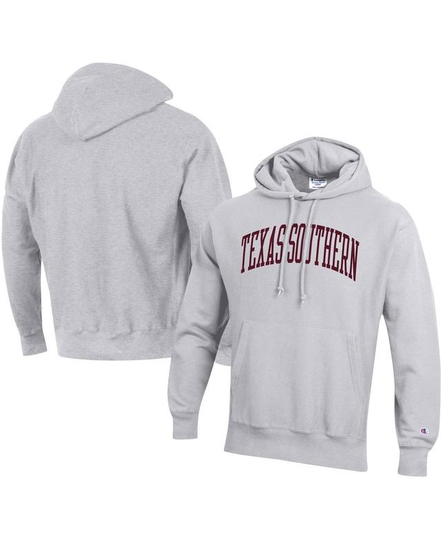 Mens Champion Gray Texas Southern Tigers Tall Arch Pullover Hoodie Product Image