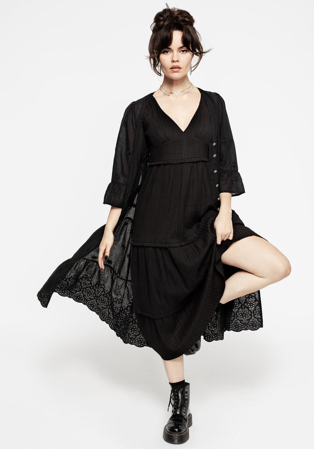 Hereka Tiered Frill Midaxi Dress Product Image