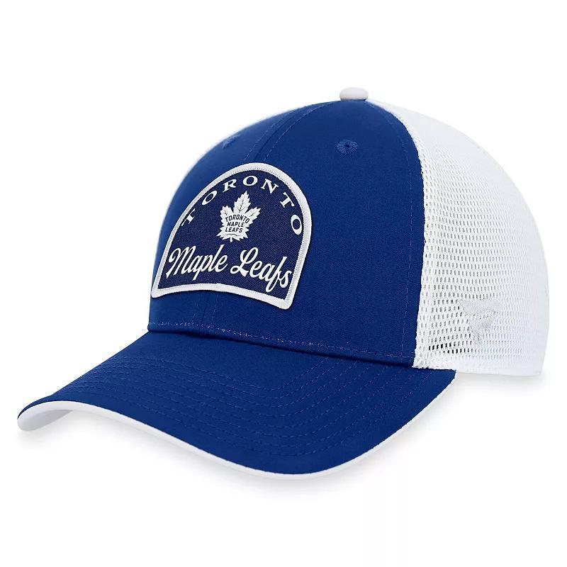 Mens Fanatics Branded Blue/White Toronto Maple Leafs Fundamental Adjustable Hat Product Image