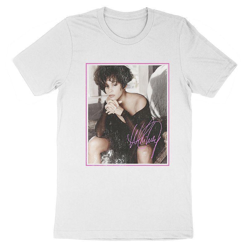 Mens Whitney Houston Tee White Product Image