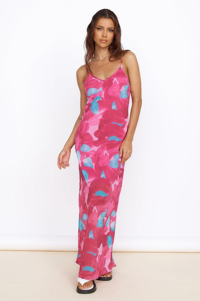 Make Up My Mind Maxi Dress Pink Product Image