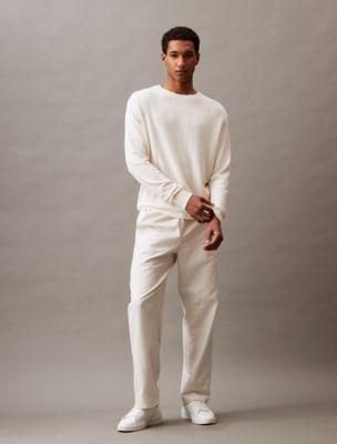 Linen Blend Crewneck Sweater Product Image