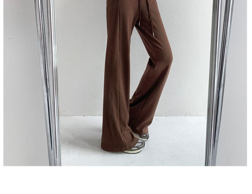 Drawstring-Waist Flared Sweatpants Product Image