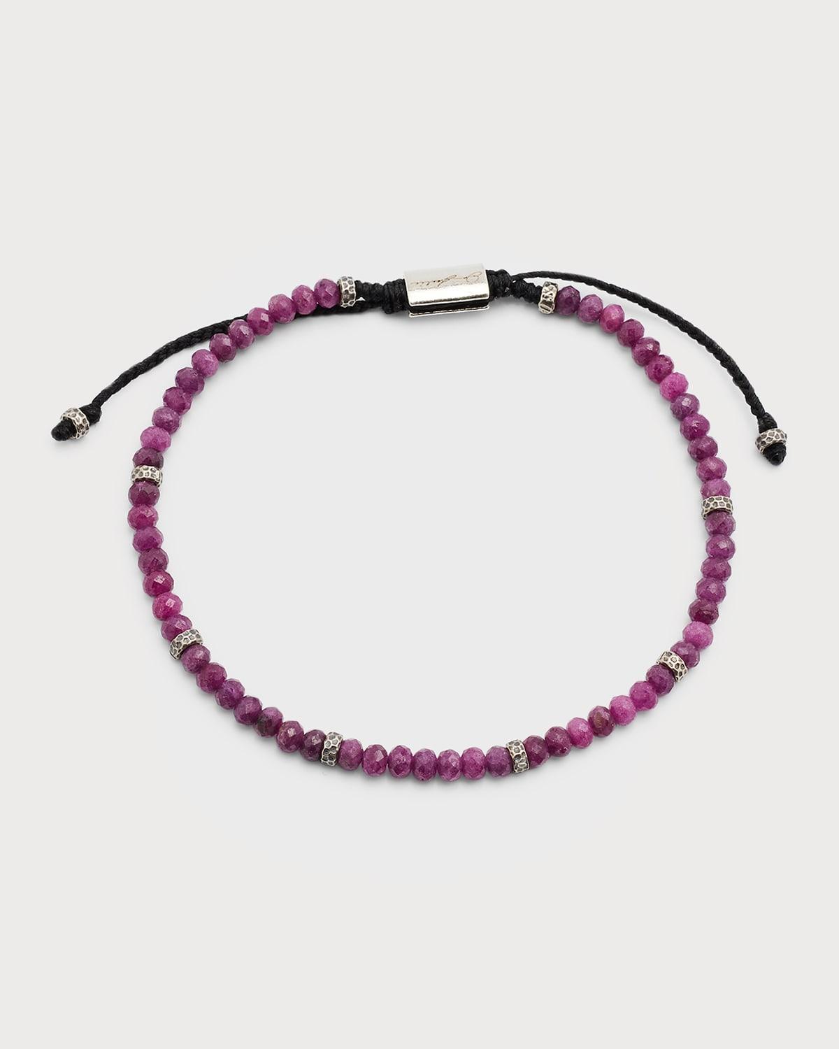 Mens Gemstone Beaded Bracelet Product Image