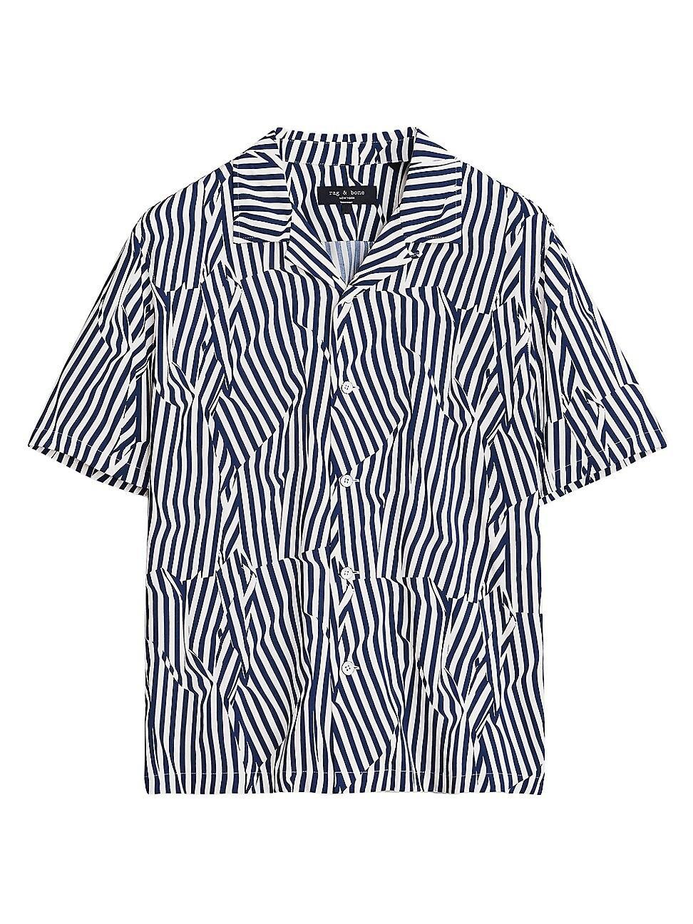 rag & bone Avery Print Short Sleeve Button-Up Camp Shirt Product Image