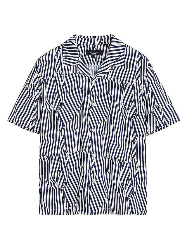 rag & bone Avery Print Short Sleeve Button-Up Camp Shirt Product Image