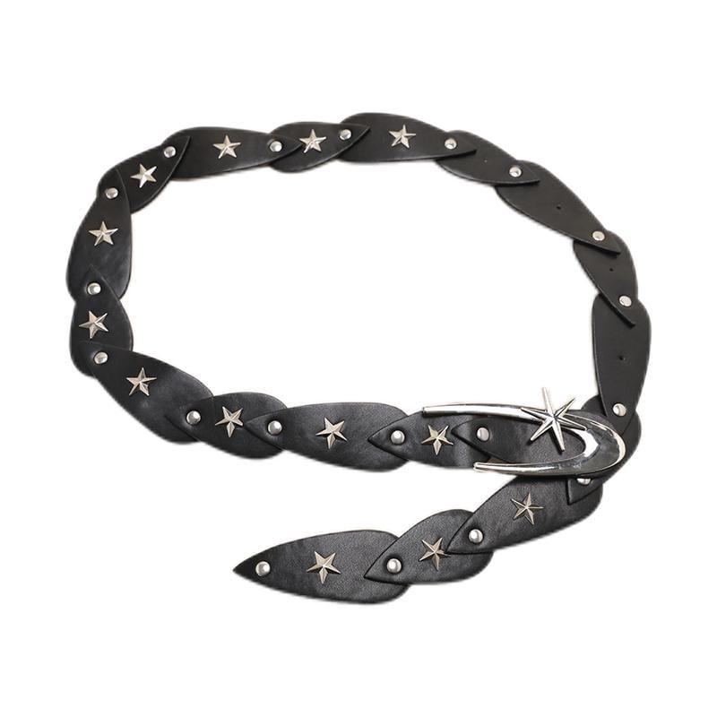 Star Faux Leather Belt Product Image