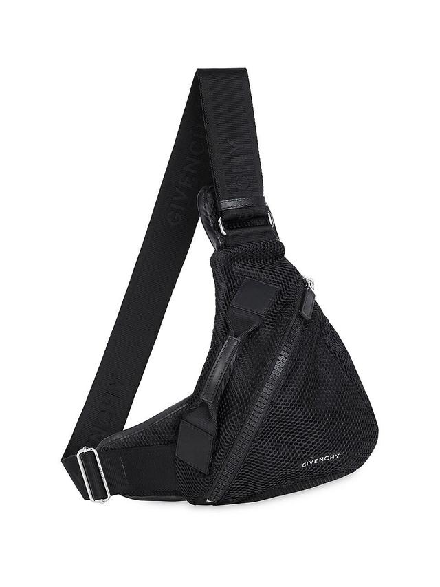 Mens Small G-Zip Triangle Bag In Mesh Product Image