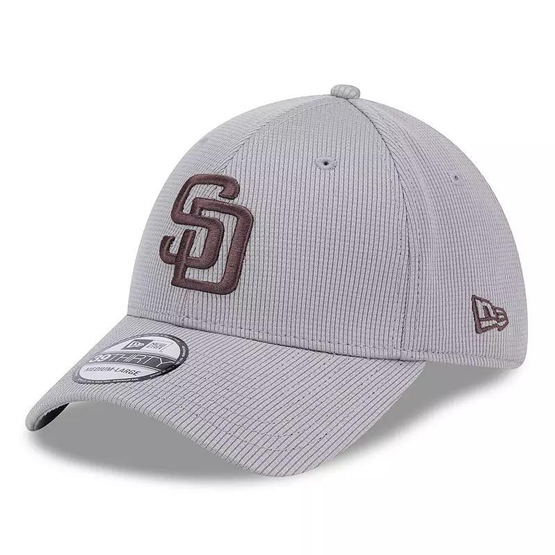 Mens New Era Gray San Diego Padres Active Pivot 39THIRTY Flex Hat Product Image