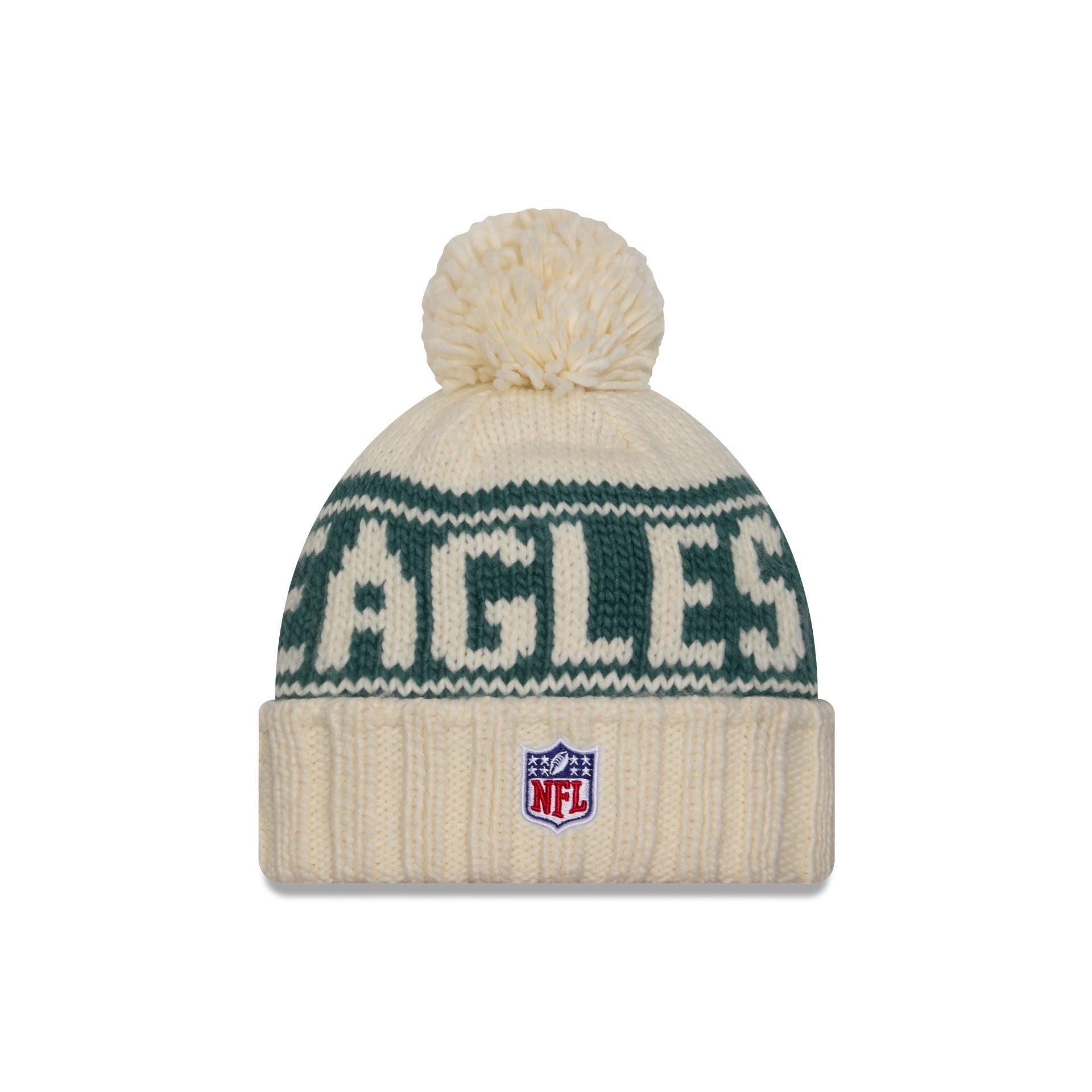 Philadelphia Eagles 2024 Cold Weather Chrome Pom Knit Hat Female Product Image