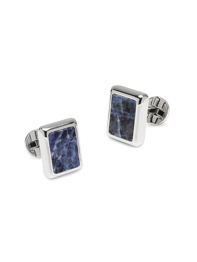 Silver and Sodalite JFK Presidential Cufflinks Product Image