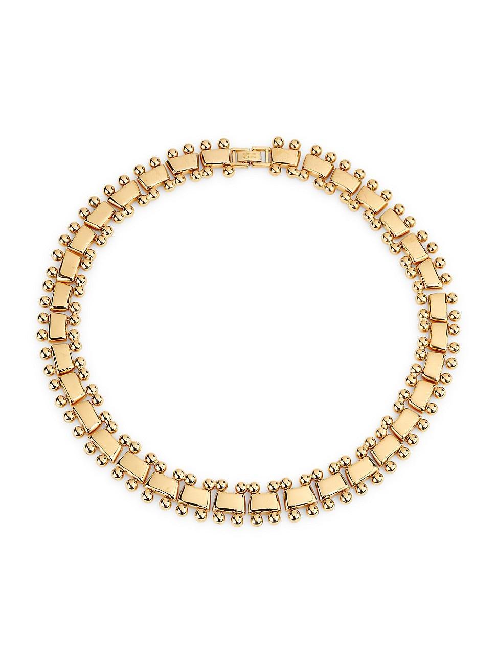 Womens 14K-Gold-Plated Collar Necklace Product Image