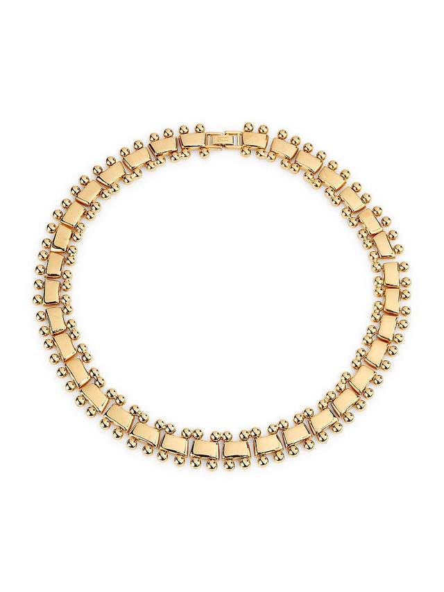 Womens 14K-Gold-Plated Collar Necklace Product Image