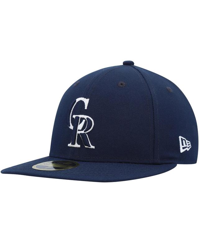 Men's New Era Navy Colorado Rockies Oceanside Low Profile 59FIFTY Fitted Hat Product Image