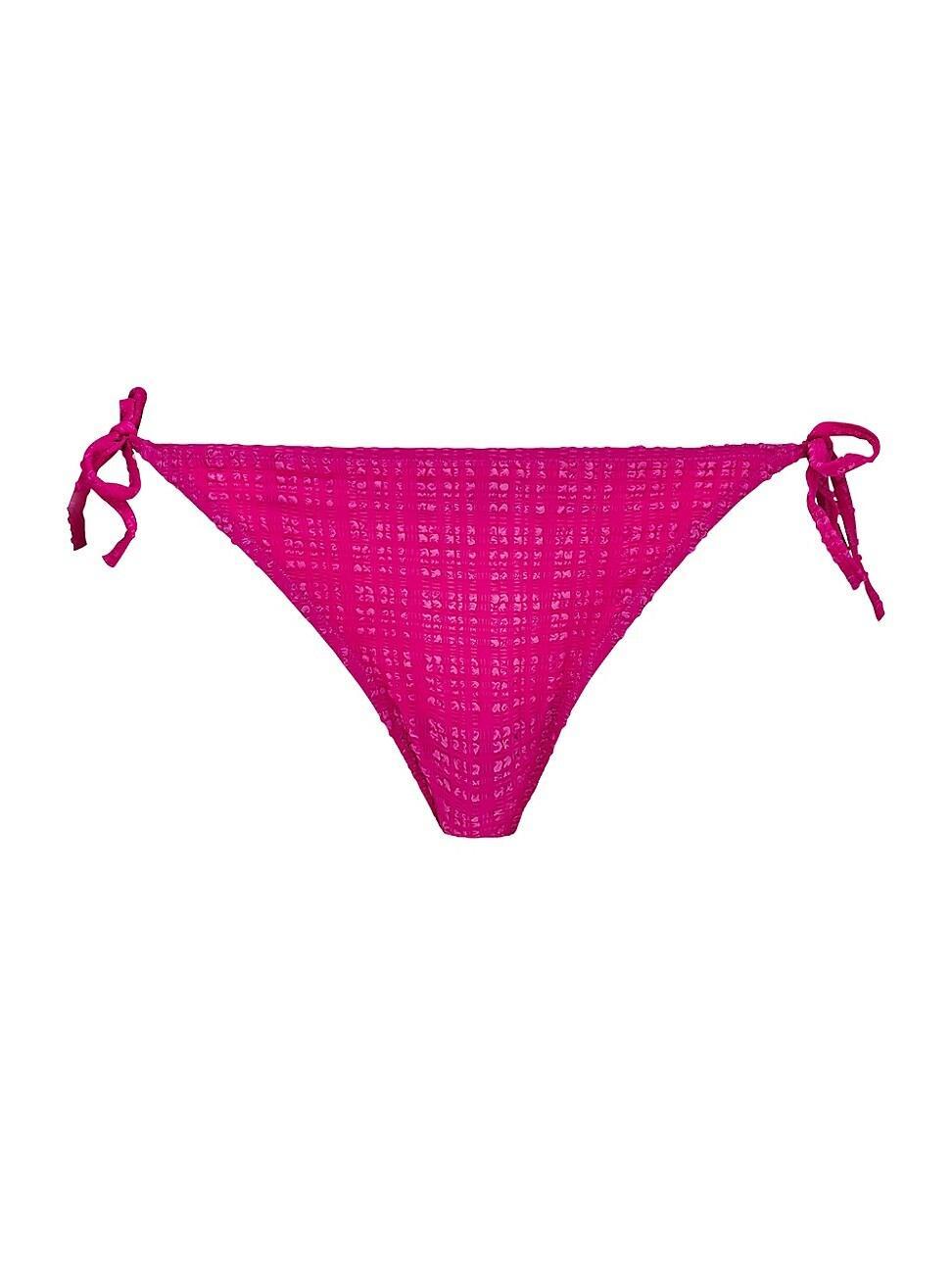 Womens Seersucker String Bikini Bottom Product Image