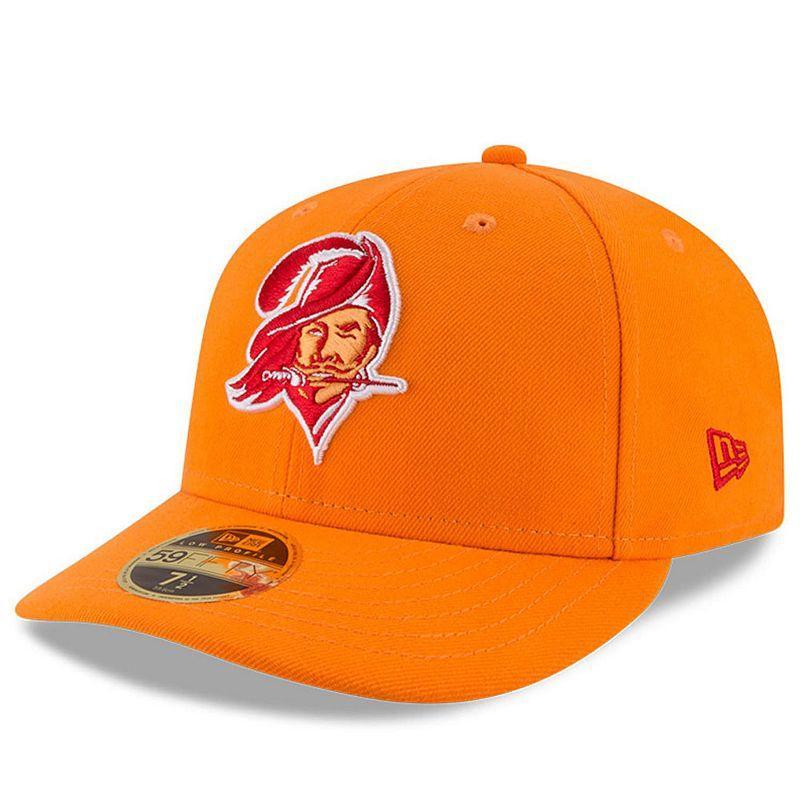 Mens New Era Orange Tampa Bay Buccaneers Omaha Throwback Low Profile 59FIFTY Fitted Hat Product Image