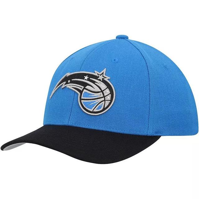 Mens Mitchell & Ness Blue Orlando Magic Mvp Team Two-Tone 2.0 Stretch-Snapback Hat - Blue Product Image