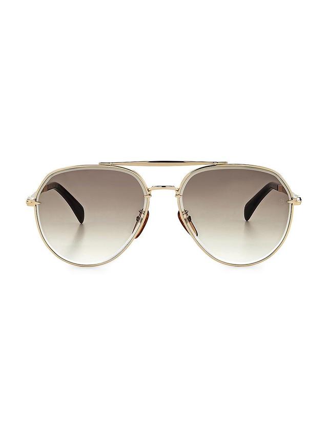 Mens Gold Haven 61MM Aviator Sunglasses Product Image