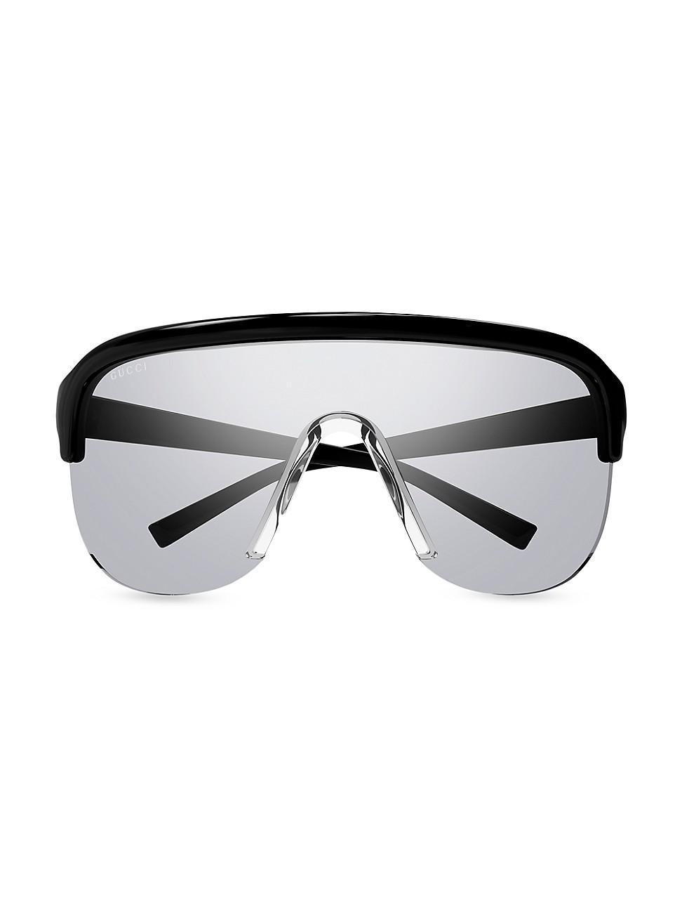 Mens Oversized Acetate Shield Sunglasses Product Image