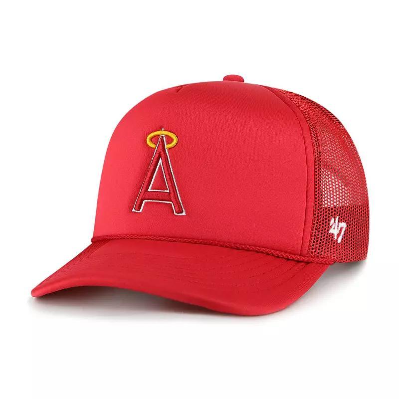 Mens 47 Los Angeles Angels Foam Logo Trucker Adjustable Hat Product Image