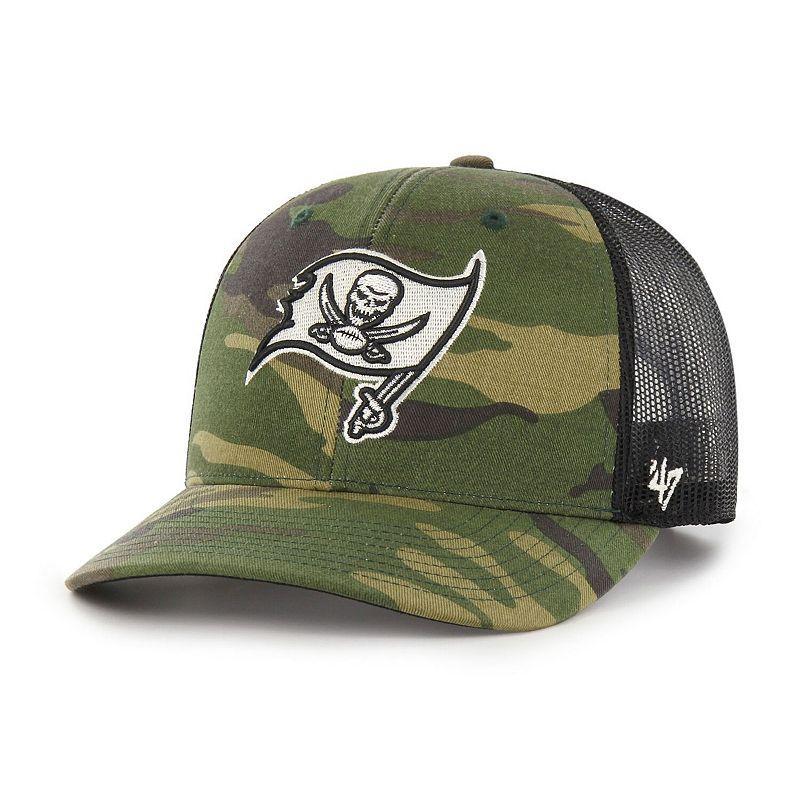 Mens 47 Camo/Black Tampa Bay Buccaneers Trucker Adjustable Hat Product Image