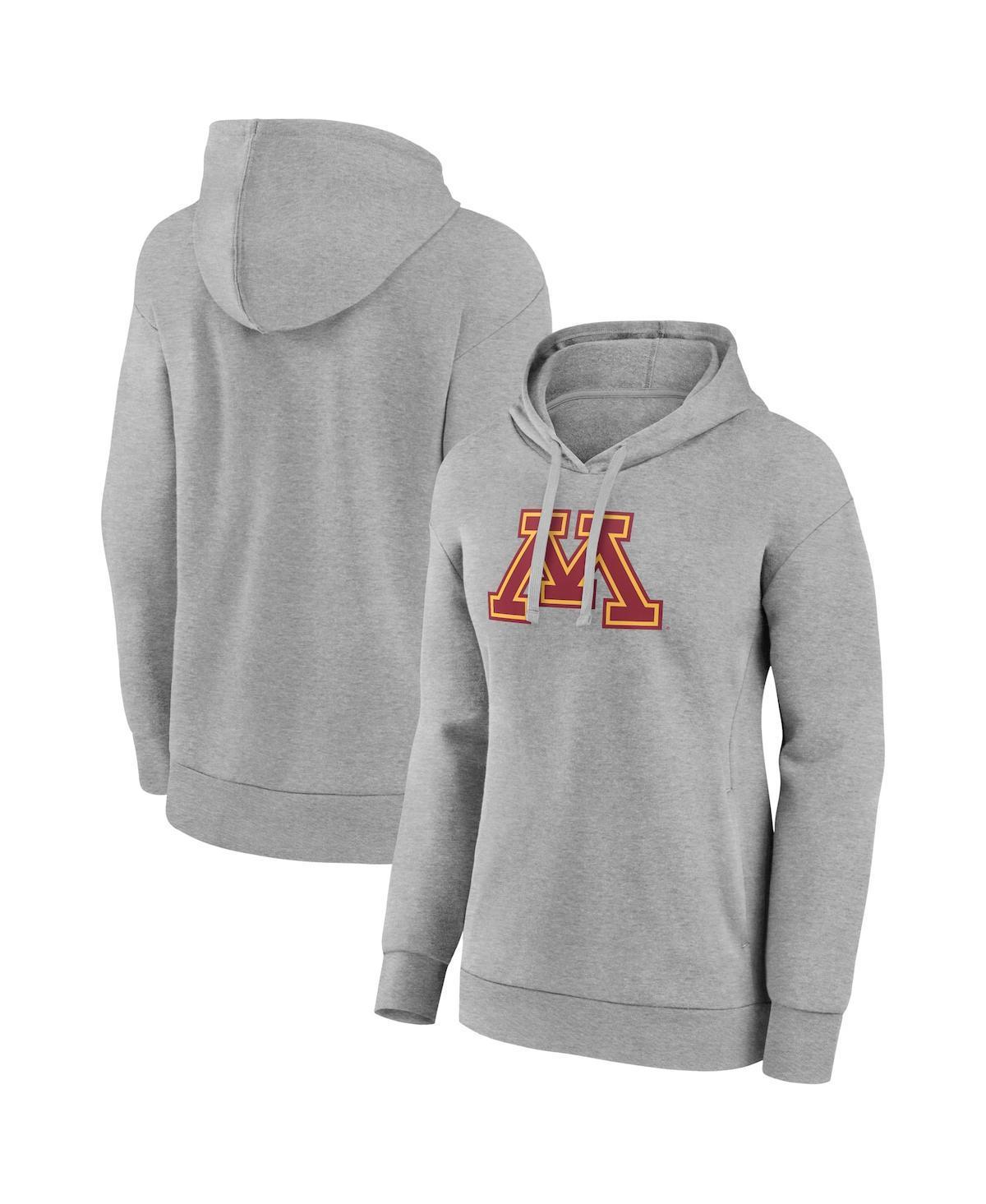 Womens Fanatics Branded Gray Minnesota Golden Gophers Evergreen Pullover Hoodie Product Image