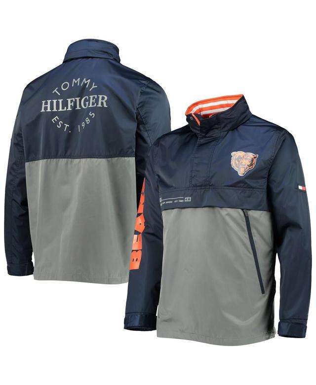 Mens Navy Chicago Bears Anorak Hoodie Quarter-Zip Jacket - Navy Product Image