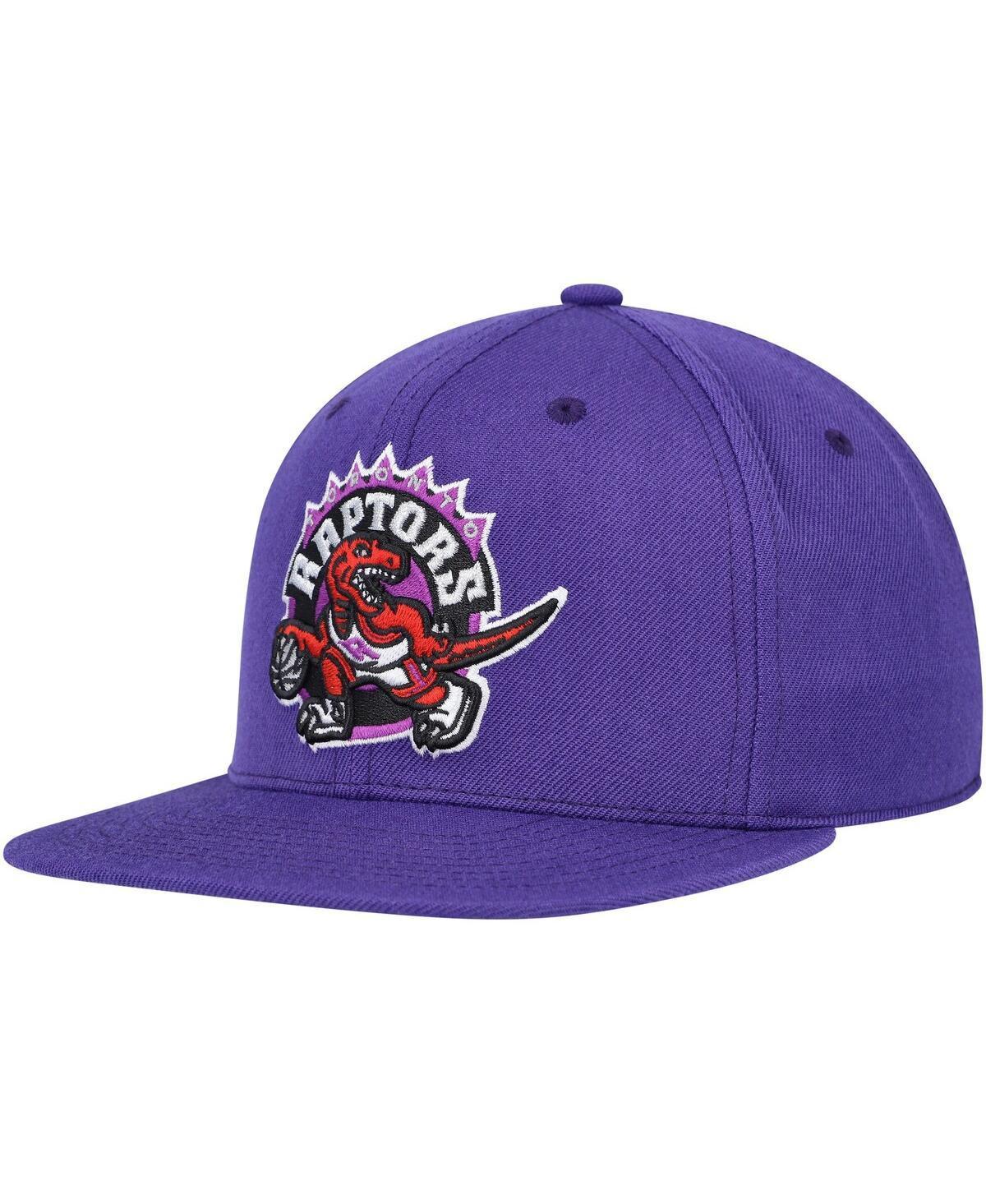 Mens Mitchell & Ness Purple Toronto Raptors Hardwood Classics Mvp Team Ground 2.0 Fitted Hat Product Image