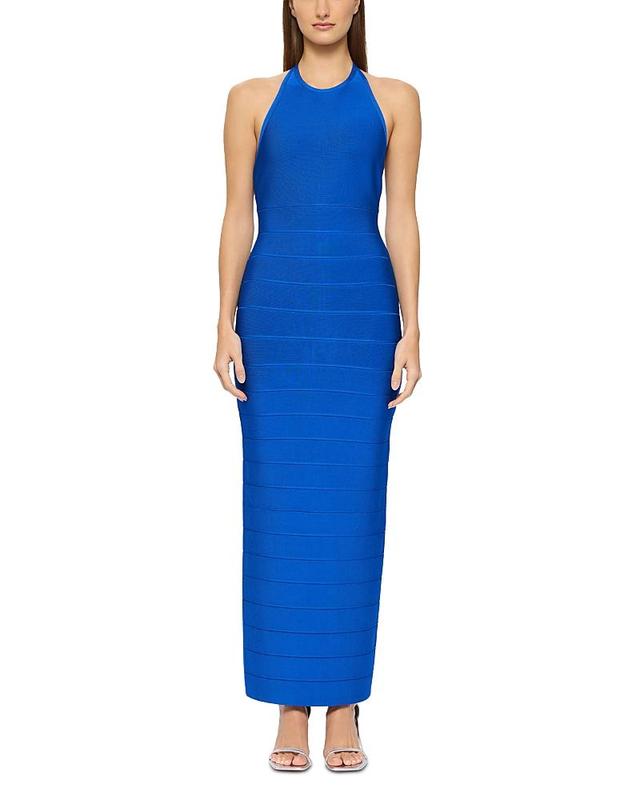 Herve Leger Halter Bandage Gown Product Image