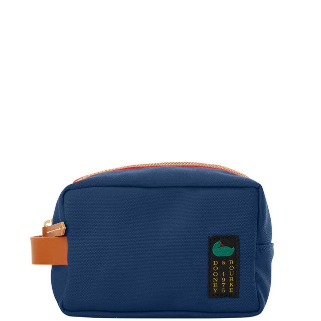 Dooney & Bourke Womens Canvas Cosmetic Case in Navy, Fabric Product Image