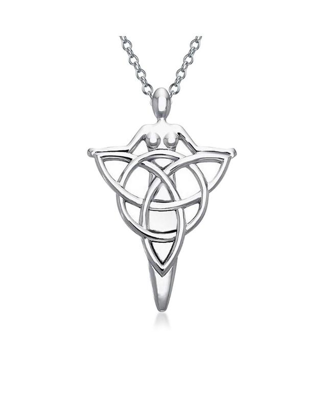 Bling Jewelry Irish Triquetra Large Celtic Ancient Divine Deity Danu Goddess Of Tree Protector Of Land Pendant Necklace For Women Sterling Silver - Gr Product Image