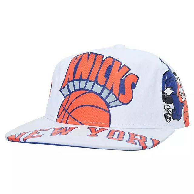 Mens Mitchell & Ness White New York Knicks Hardwood Classics In Your Face Deadstock Snapback Hat Product Image