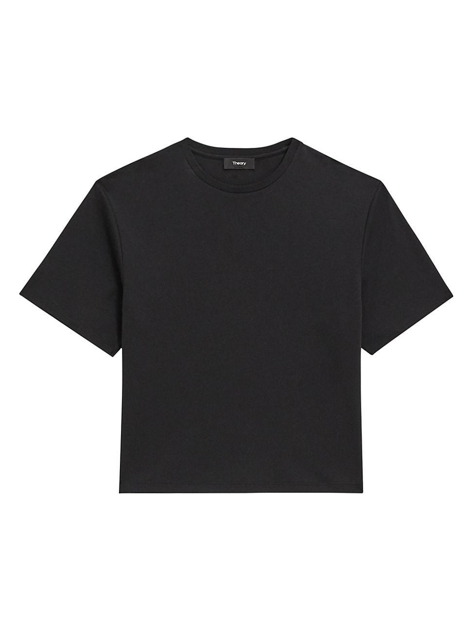 Womens Pima Cotton Boxy T-Shirt Product Image